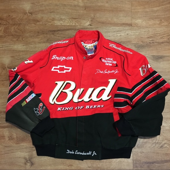 Vtg Bud Dale Earnhardt Jr Nascar Jacket 